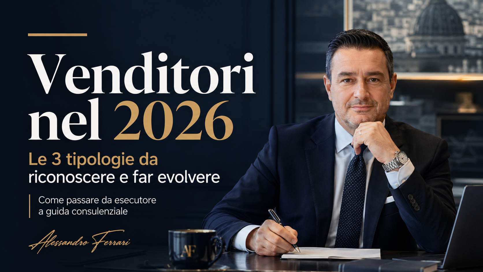Venditori nel 2026: cover dell’articolo sulle tipologie di venditori e sull’evoluzione verso la vendita consulenziale.