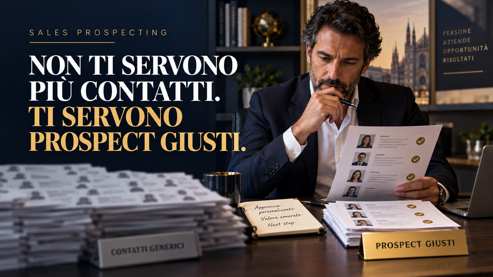 Sales prospecting: non servono più contatti, servono prospect giusti